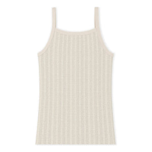 Petit Bateau - Ribbed Tank Top | Ecru