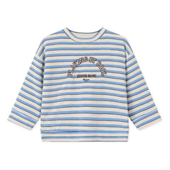Fliink - Alvin striped organic cotton sweatshirt | Light blue