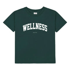 Sporty & Rich - Wellness Ivy Tişört Geri dönüştürülmüş pamuk | Koyu yeşil