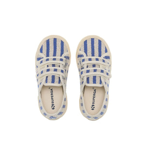 Superga - 2750 Çizgili Bağcıklı Spor Ayakkabı | Mavi