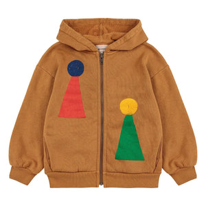 Bobo Choses - Kapüşonlu Sweatshirt Organik Pamuk | Kahverengi