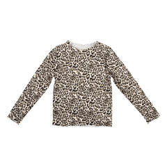 the new society - Leopar Rib Tişört | Bej