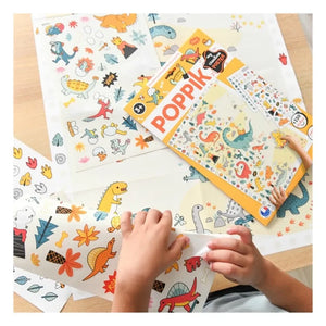 Poppik - Renkli Dinozor Poster Çıkartmaları