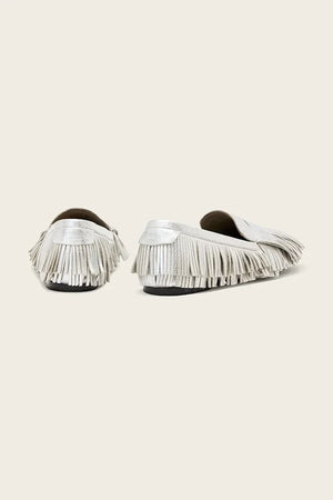 AllSaints Sandy Fringe Loafer Kadın Deri Mokasen