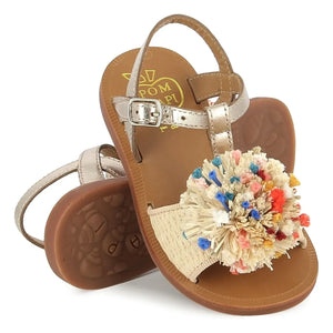 Pom d'Api - Ponpon-Sandalen | Creme
