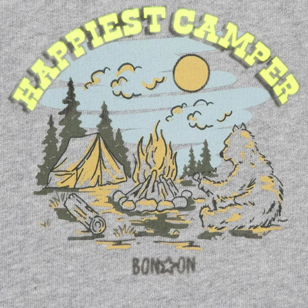 Bonton - Smily Happi Sweatshirt | Meliertes Grau