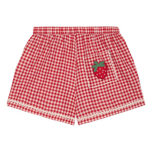 SISSEL EDELBO - Bobbie Kareli Şort | Kırmızı