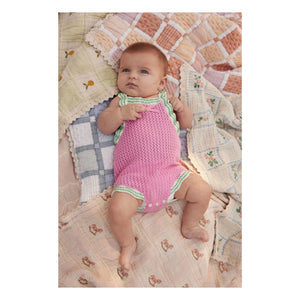 Bebe Organic - Mai Organik Pamuk Patchwork Battaniye | Mavi