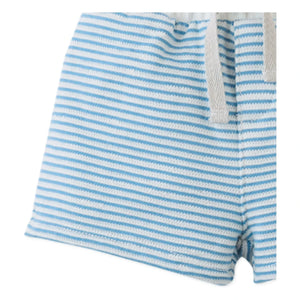 Gingersnaps - Dreyfus Gestreifte Strukturierte Shorts | Blau