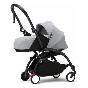 Stokke® - YOYO³ Full Baby Stroller 0+ and 6+ Black Frame | Stone