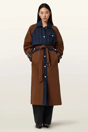 AllSaints pamuklu kadın trençkot DAYLY TRENCH