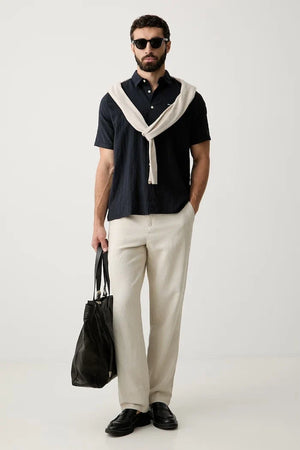 Barbour Kingswood pamuk ve elastan erkek gömleği