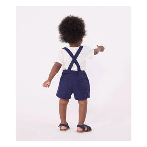 Petit Bateau - Mufasa Organik Pamuk Askılı Şort | Lacivert
