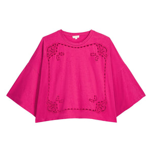 Louise Misha - Neolar Organic Cotton Blouse | Fuchsia