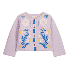 Louise Misha - Orisha Fleurie Organic Cotton Quilted Jacket | Mauve