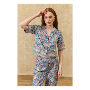 Louise Misha - Louka organik pamuklu pijama | Mavi
