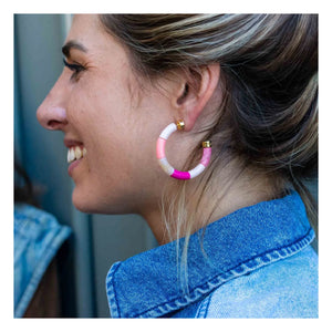 Parabaya – Personalisierte Bola Ohrringe | Rosa