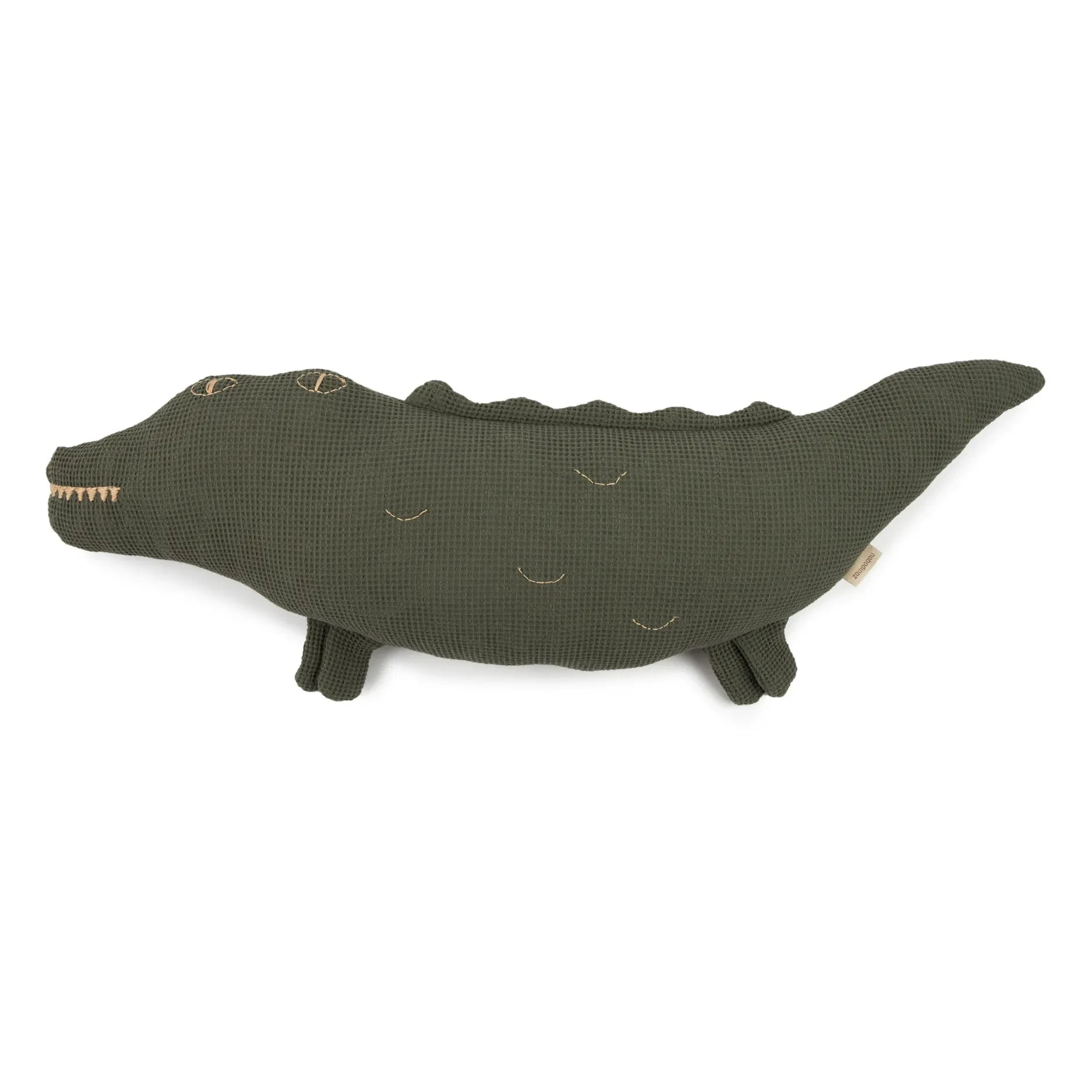 Nobodinoz - Crocodile Pillow | Green