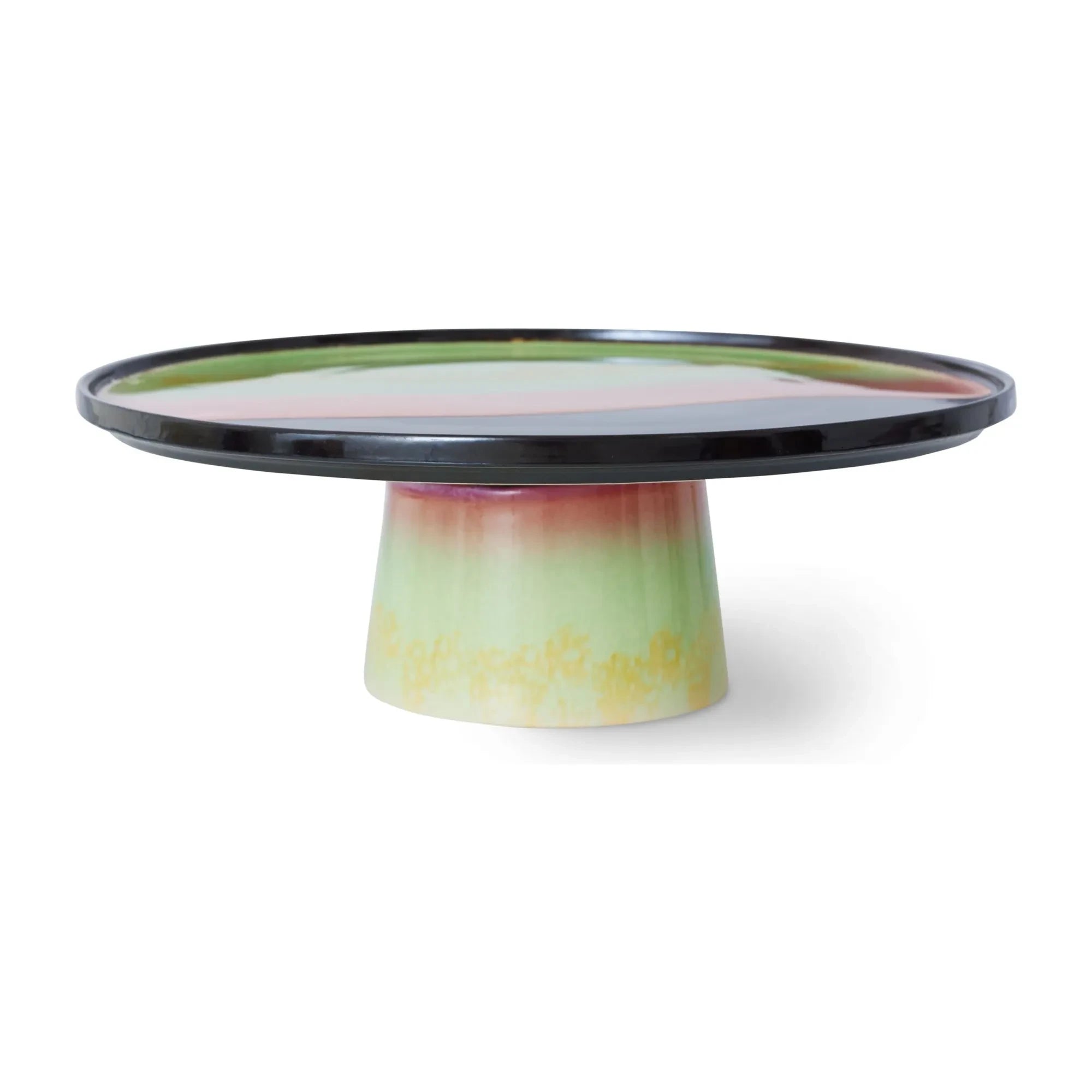 HKliving - Stoneware Cake Plate | Almond Green