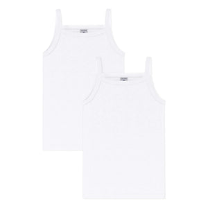 Petit Bateau - Batch 2 Plain Tank Tops | White