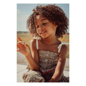THE LiTTLE POETS - Rosalia Nature Organik Pamuklu Crop Top | Haki Kahverengi