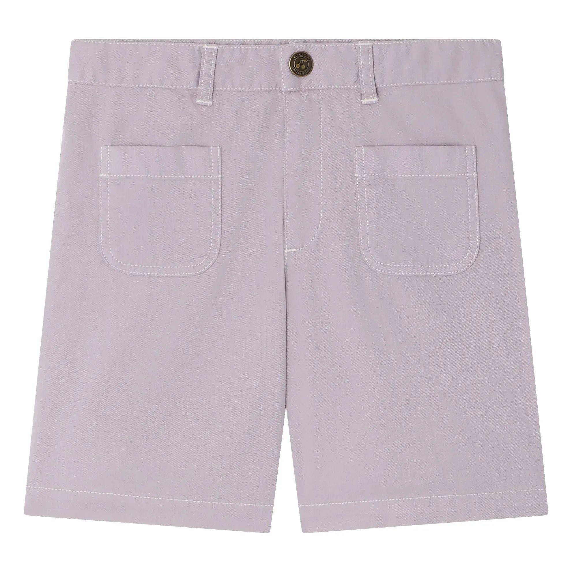 Bonpoint – Lavendelfarbene Jeansshorts, Eureka Bio-Baumwolle
