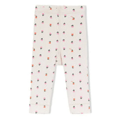 Arsène et Les Pipelettes - Organic Cotton Floral Leggings | Pink