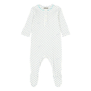 Bonton - Jersey Star Patikli Pijama - No Sleep Club Koleksiyonu | Mavi