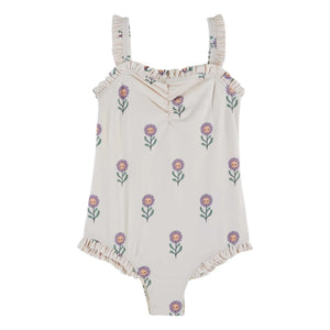 Emile et Ida - Badeanzug mit Blumenmuster | Creme