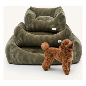 Cafide - Snozy Samt Hundebett | Grün