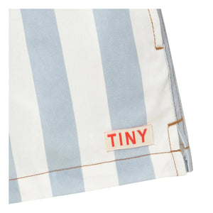 Tinycottons - Çizgili Twill Şort | Mavi