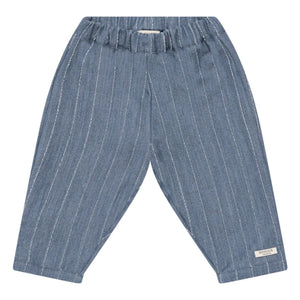 Donsje - Çizgili Mink Pantolon | Denim Mavi