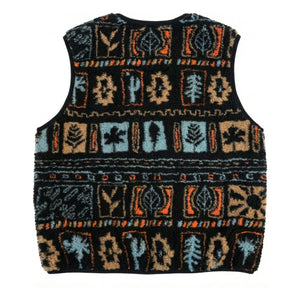 Hundred Pieces - Kolay Jakarlı Sherpa Kolsuz Ceket | Siyah