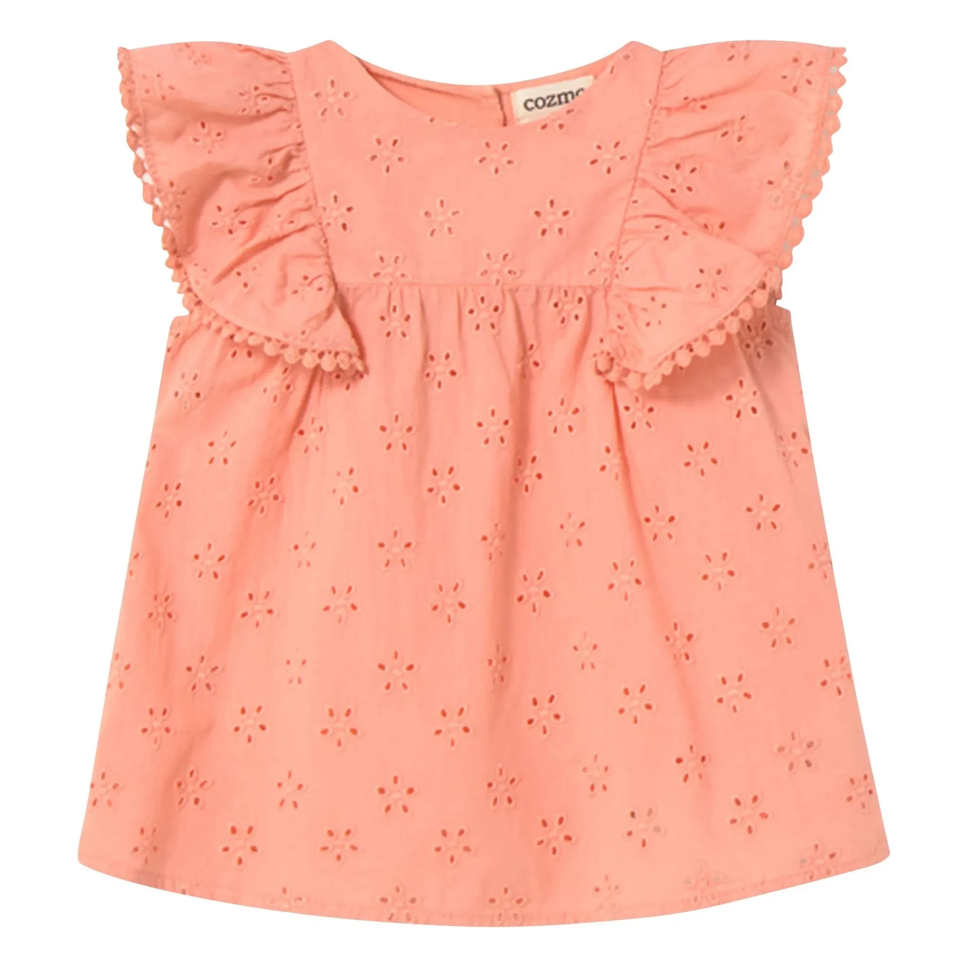 Cozmo - Sophia besticktes Kleid | Koralle