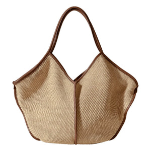 Hereu - Calella Weiche Raffia-Tasche | Beige