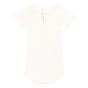Petit Bateau – Body Maggie mit Rüschen | Ecru