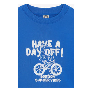 Bonton - Sweat Lame Day Off | Kraliyet mavisi
