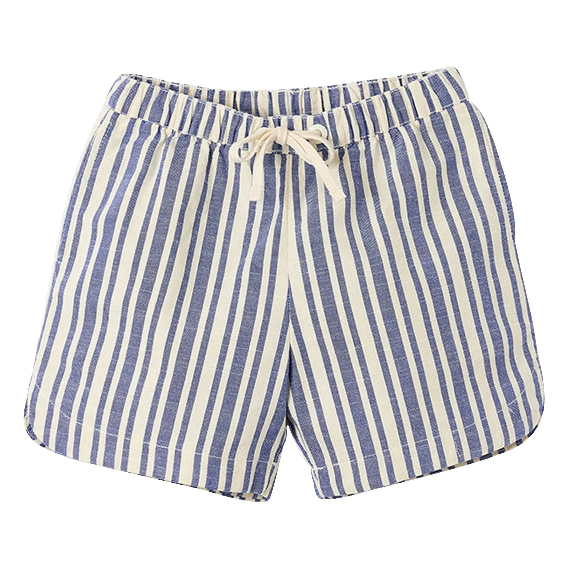 Fabula - Striped Bermuda Shorts | Light Blue