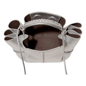 Hereu - Arta Mini Metallic Bag | Silver