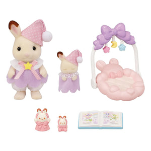 Sylvanian Families - Lapin Chocolat kız kardeşlerin uyku vakti