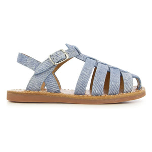 Pom d'Api - Beach-Stitch Dad Sandalet | Denim Mavi