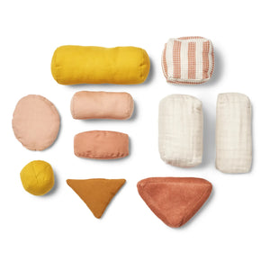 Liewood - Sensory Cubes - 10'lu Set | Gül çoklu karışım