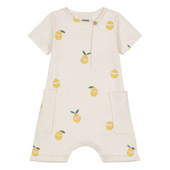 Studio Bohème - Bio-Baumwoll-Overall Aimé Citrons | Ecru