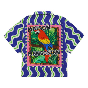 Maison Mangostan - Wave Parrot Gömlek | Mavi