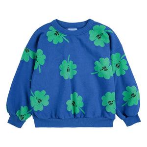Bobo Choses - Organic Cotton Clover Sweatshirt | Blue