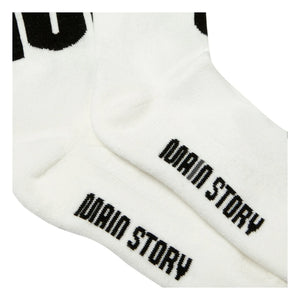 Main Story - Logo çorap | Beyaz