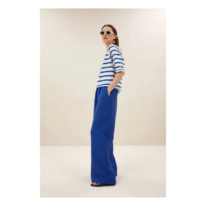 By Bar - Marinière Neva Organik pamuklu T-shirt | Azure blue
