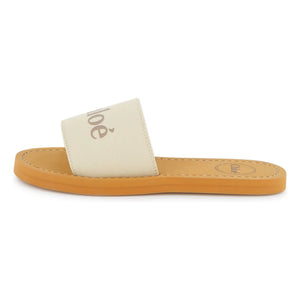 Chloé - Logo sandaletler | Beyaz