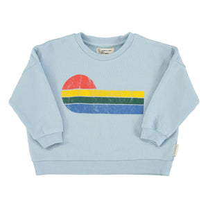 Piupiuchick - Eighties organik pamuklu sweatshirt | Açık Mavi