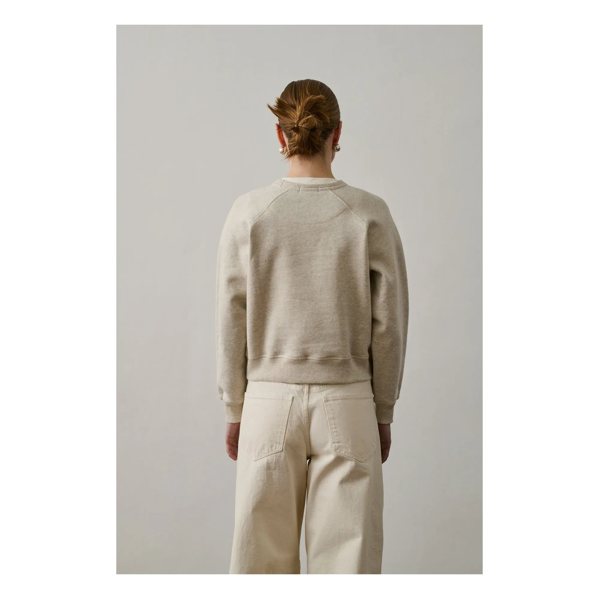 Soeur - Artemis Sweatshirt aus Bio-Baumwolle | Hellgrau meliert